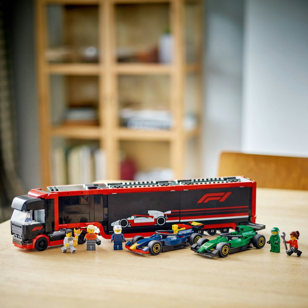 Lego city camion f1 cu masinile f1 rb20 si amr24 60445, varsta de la 8 ani la 10 ani [9]