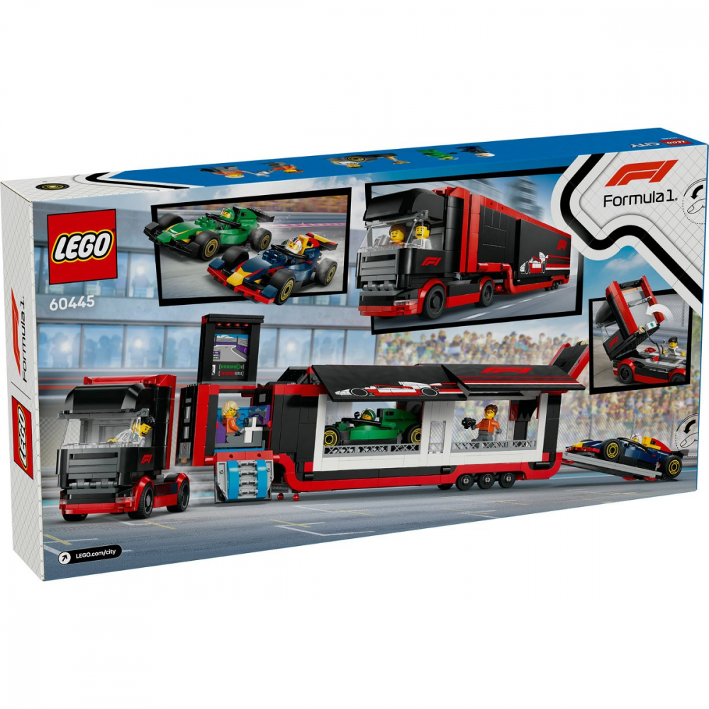 Lego city camion f1 cu masinile f1 rb20 si amr24 60445, varsta de la 8 ani la 10 ani [7]