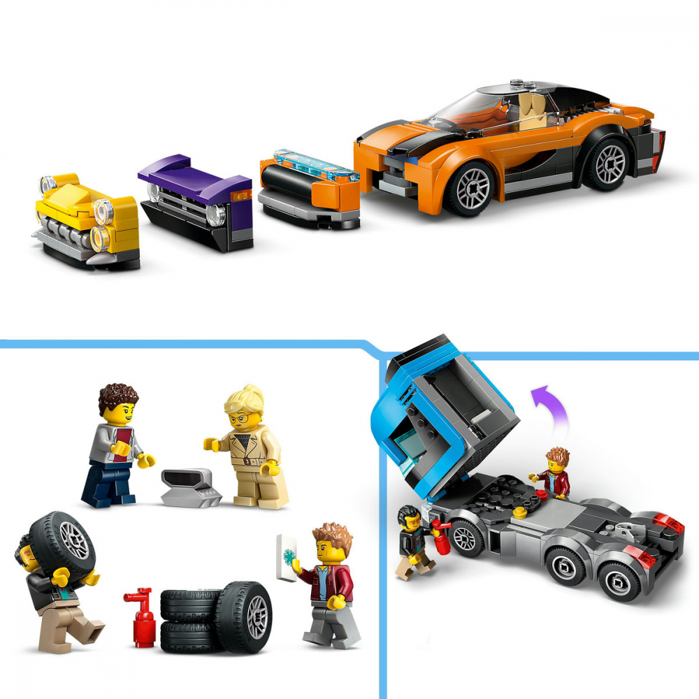 LEGO City Camion transportor de masini sport, varsta de la 7 ani la 10 ani [9]