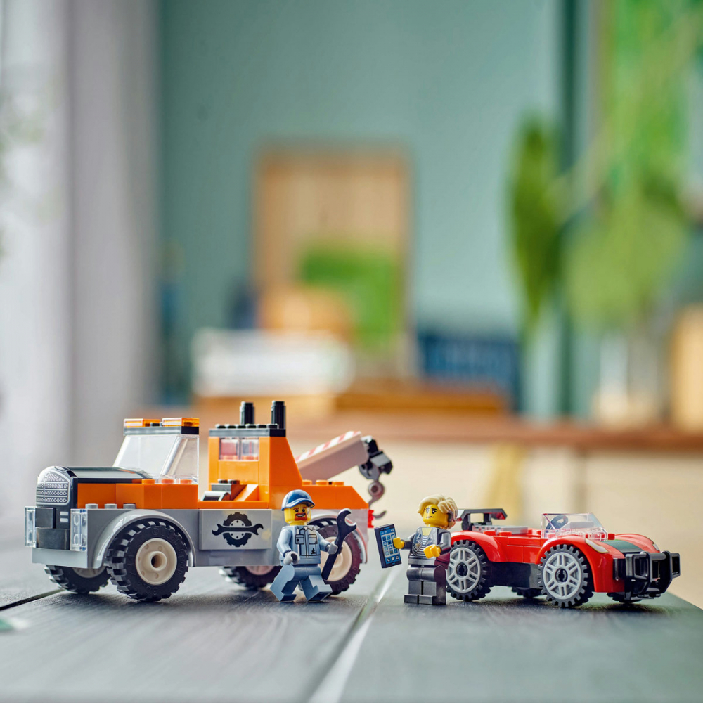 LEGO City Camioneta de tractare si masina sport, varsta de la 4 ani la 7 ani [6]