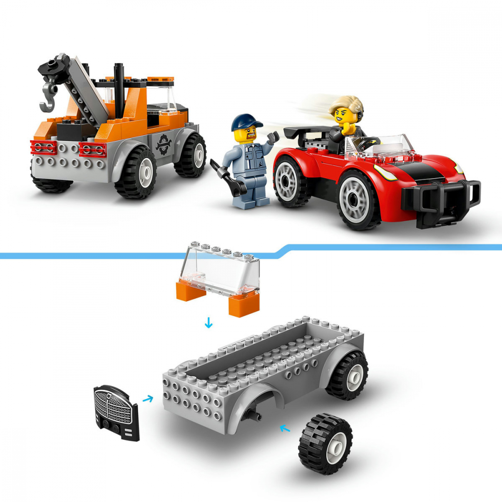 LEGO City Camioneta de tractare si masina sport, varsta de la 4 ani la 7 ani [8]