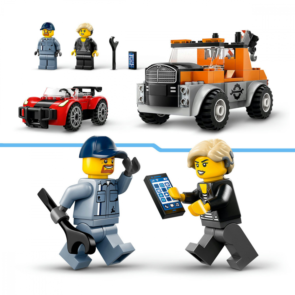LEGO City Camioneta de tractare si masina sport, varsta de la 4 ani la 7 ani [9]