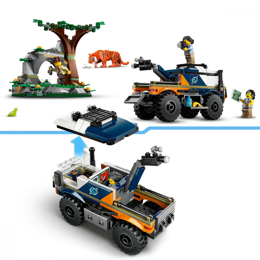 LEGO City Camionul off-road al unui explorator al junglei, varsta de la 6 ani la 9 ani [9]