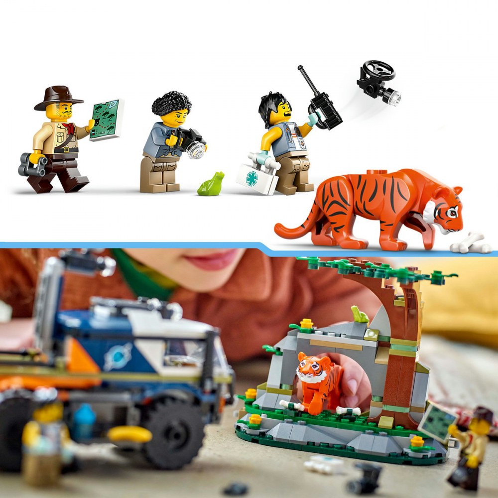 LEGO City Camionul off-road al unui explorator al junglei, varsta de la 6 ani la 9 ani [10]