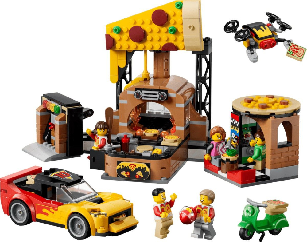 Lego city experiena livrarii de pizza cu vehicule 60496 varsta 6 ani -12 ani [3]