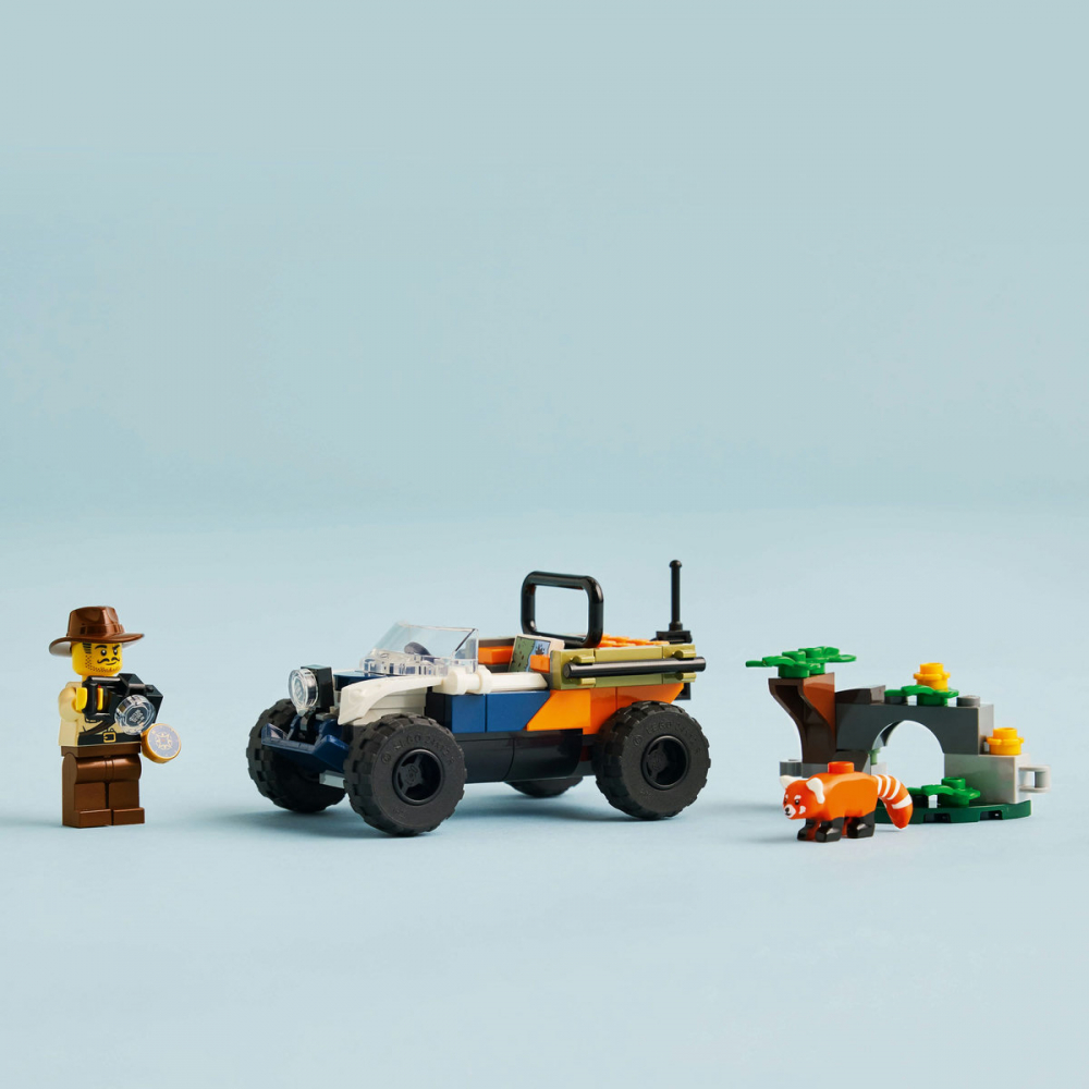 LEGO City Exploratorul junglei pe ATV în cautarea unui panda rosu, varsta de la 6 ani la 9 ani [6]