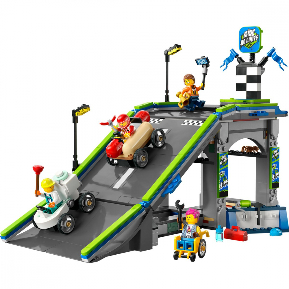 Lego city fara limite: rampa pentru curse de masini 60460, varsta de la 6 ani la 8 ani [2]