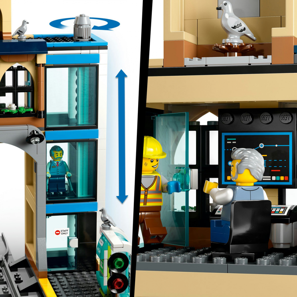  LEGO City Gara centrala pentru copii cu varsta de 7 + ani [4]