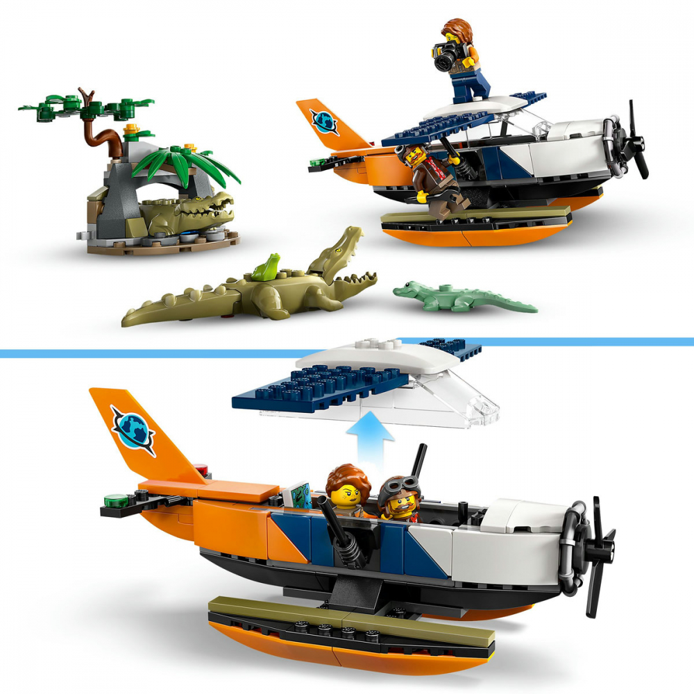 LEGO City Hidroavionul unui explorator al junglei, varsta de la 6 ani la 9 ani [8]