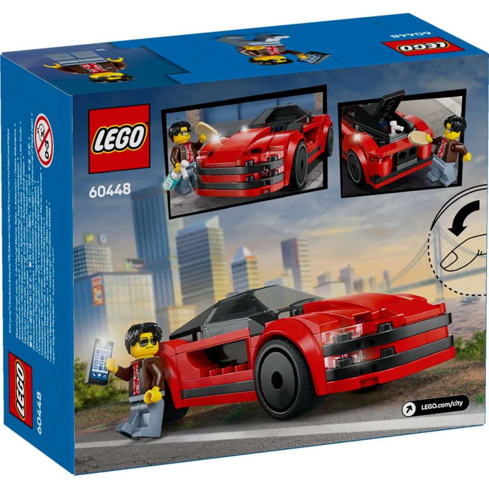 Lego city masina sport rosie 60448, varsta de la 5 ani la 7 ani [8]