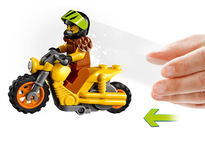 Lego city Motocicleta de cascadorii cu impact, varsta de la 5 ani la 12 ani [6]