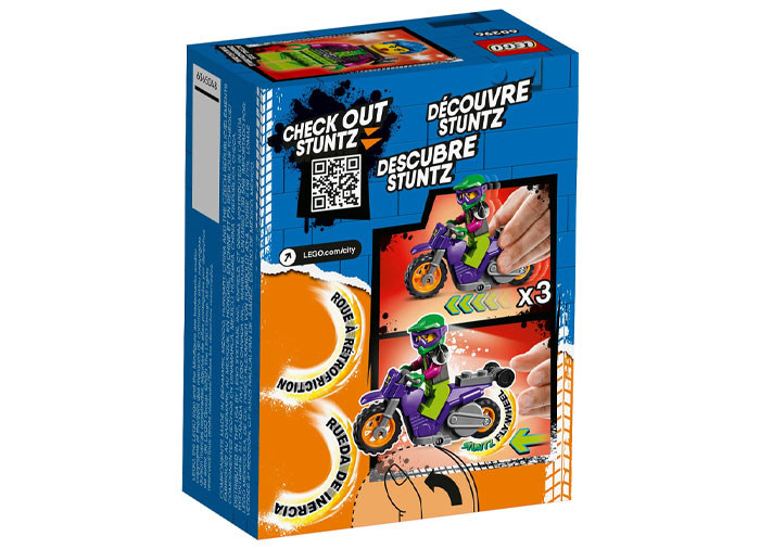 Lego city Motocicleta de cascadorii Wheelie, varsta de la 5 ani la 12 ani [5]