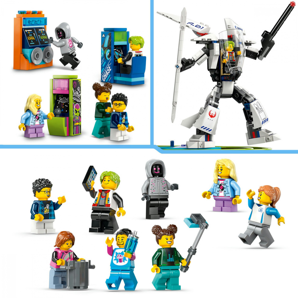 LEGO City Parc cu roller-coaster Lumea Robotilor, varsta de la 8 ani la 12 ani [9]