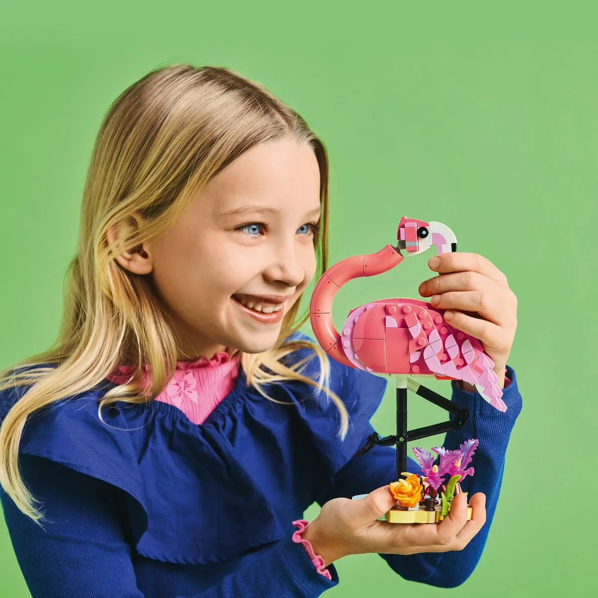 Lego creator animale salbatice flamingo roz 31170, varsta de la 8 ani la 12 ani [3]