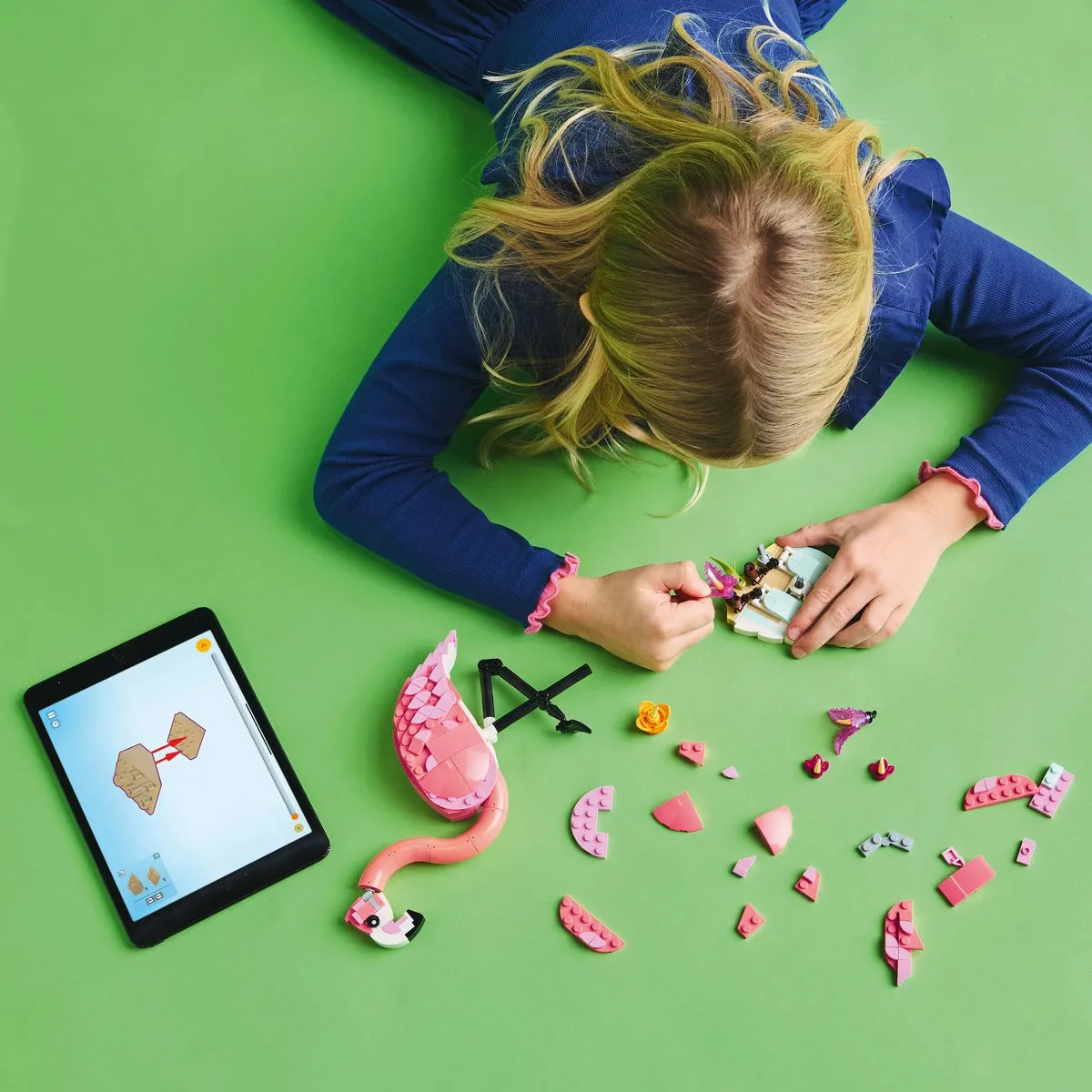 Lego creator animale salbatice flamingo roz 31170, varsta de la 8 ani la 12 ani [4]