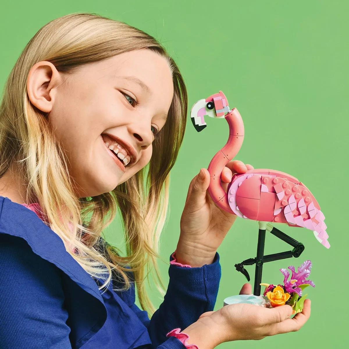 Lego creator animale salbatice flamingo roz 31170, varsta de la 8 ani la 12 ani [5]
