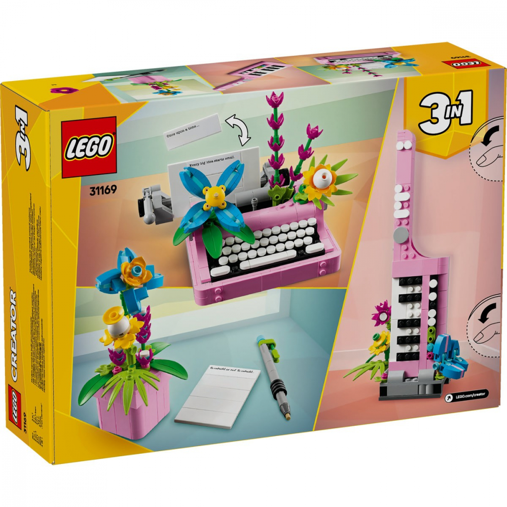 Lego creator masina de scris cu flori 31169, varsta de la 8 ani la 10 ani [8]