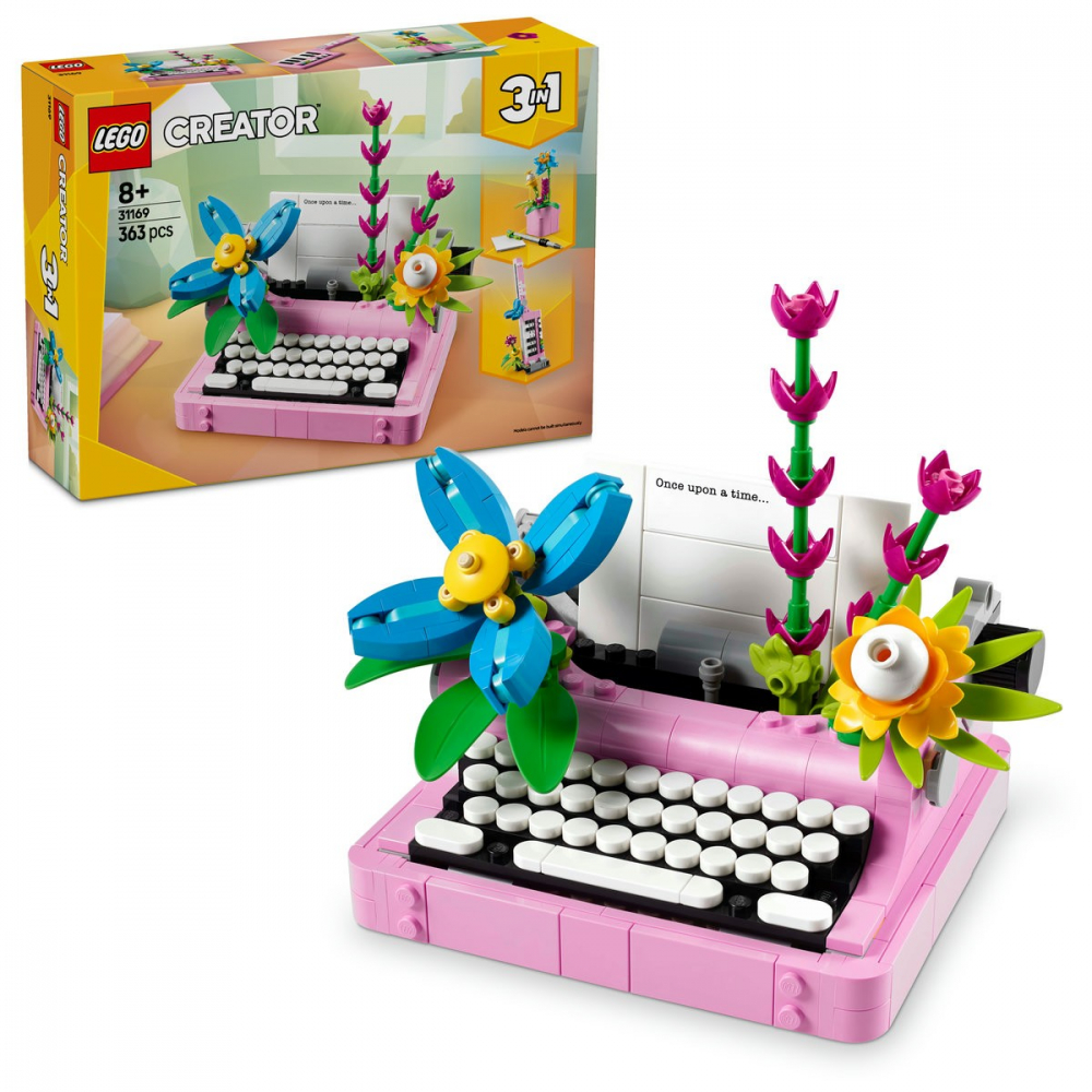 Lego creator masina de scris cu flori 31169, varsta de la 8 ani la 10 ani [9]
