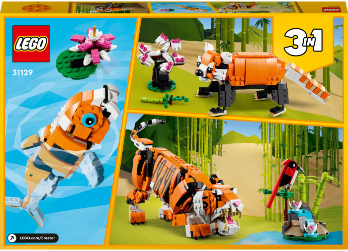 Lego creator Tigru maiestuos, varsta de la 9 ani la +15 ani [3]
