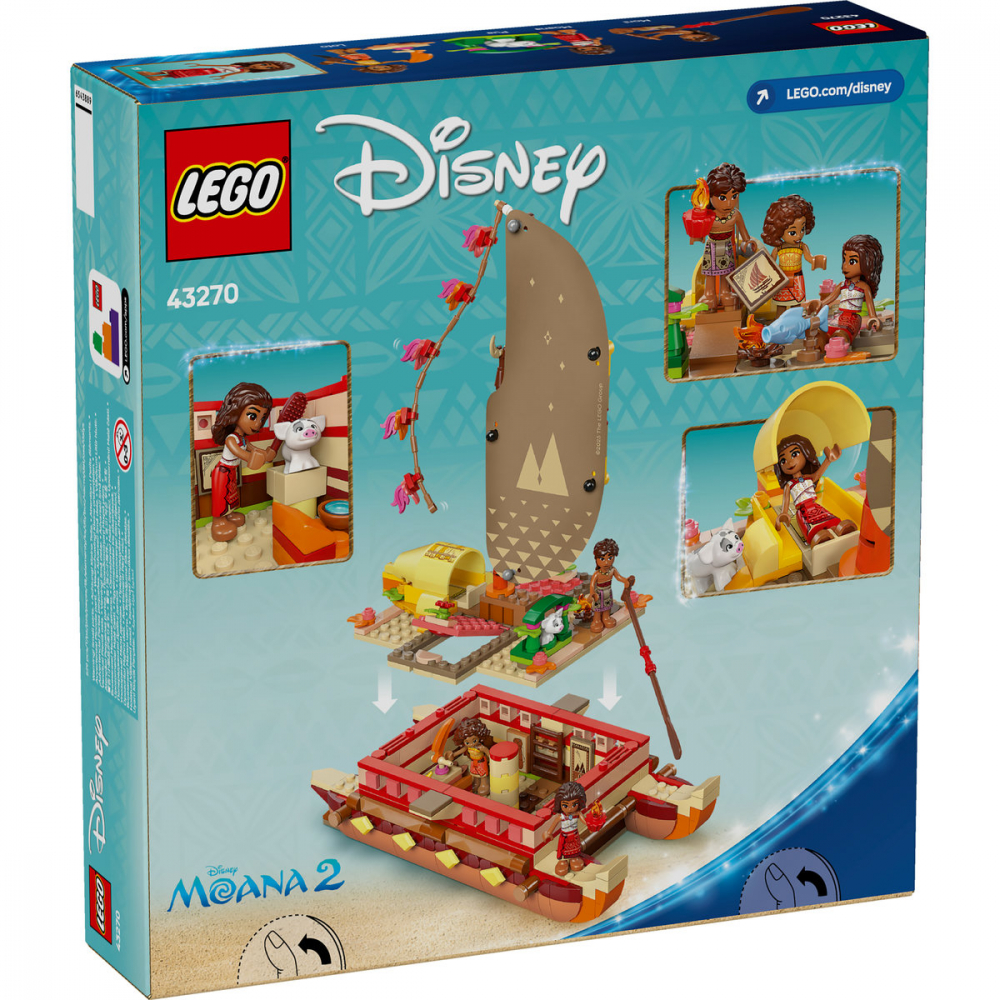 LEGO Disney Canoea de aventura a Moanei, varsta de la 6 ani la 8 ani [3]