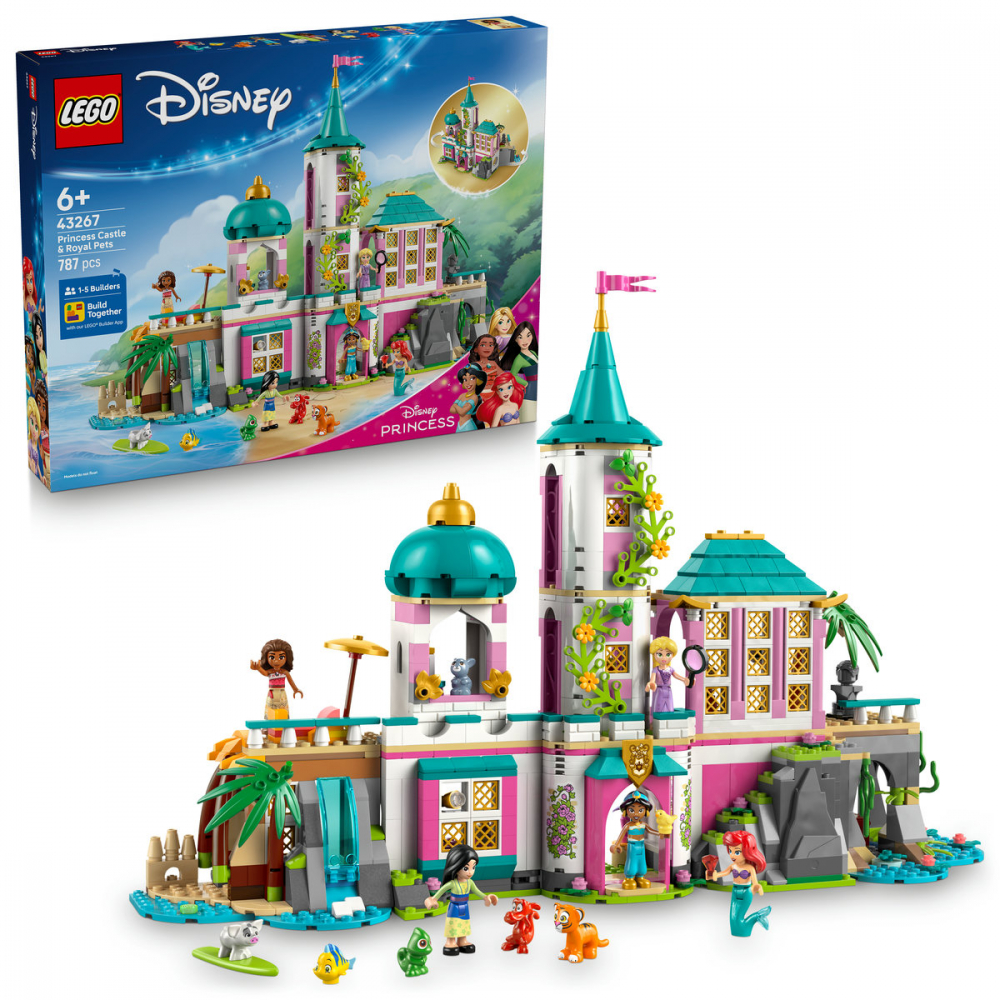  LEGO Disney Castel de prinţesă şi animăluţe regale pentru copii cu varsta de 6 + ani [1]
