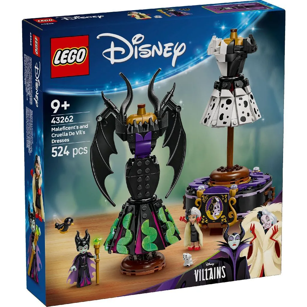 Lego disney rochiile lui maleficent si cruella de vil 43262, varsta de la 9 ani la +15 ani [1]