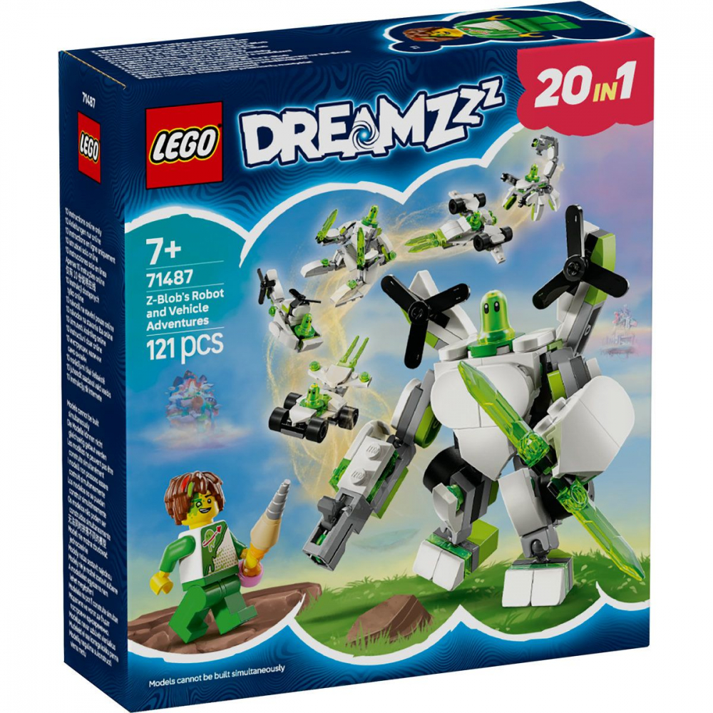 Lego dreamzzz aventurile cu roboti si vehicule ale lui z-blob 71487, varsta de la 7 ani la 9 ani [1]