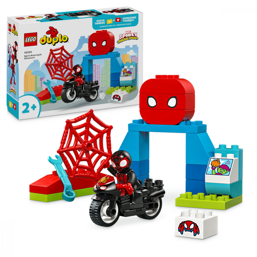 LEGO DUPLO Aventura pe motocicleta a lui Spin, varsta de la 2 ani la 4 ani [1]