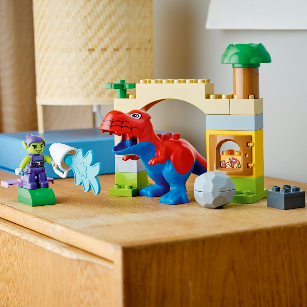  LEGO DUPLO  Dinozaurul Spidey-Rex vs Green Goblin varsta  2 + ani [10]