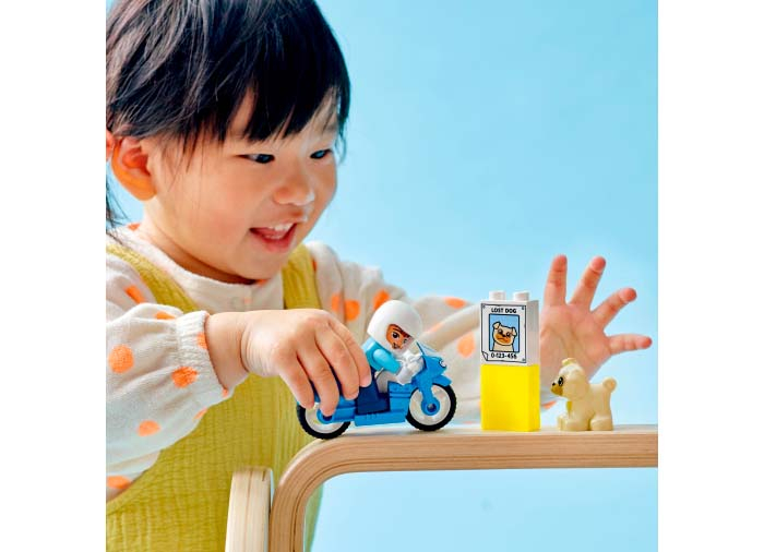 Lego duplo Motocicleta de politie, varsta de la 2 ani la 4 ani [9]