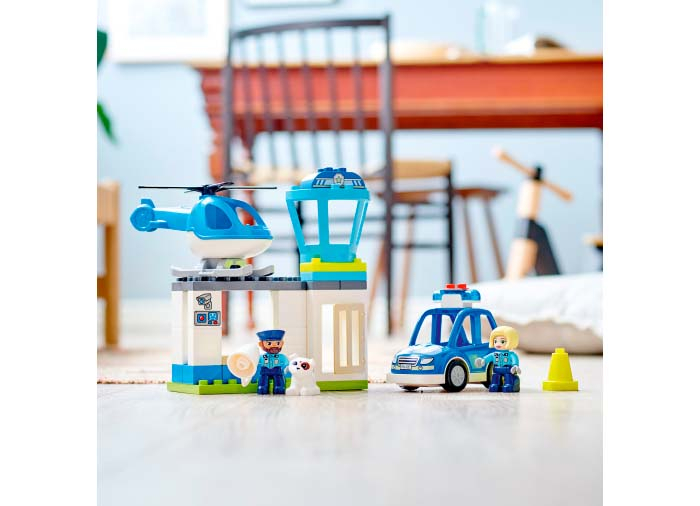 Lego duplo Sectie de politie si elicopter, varsta de la 2 ani la 4 ani [10]