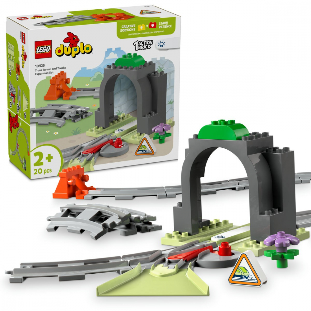 Lego duplo set de extindere tunel cu sine de cale ferata 10425, varsta de la 2 ani la 4 ani [7]