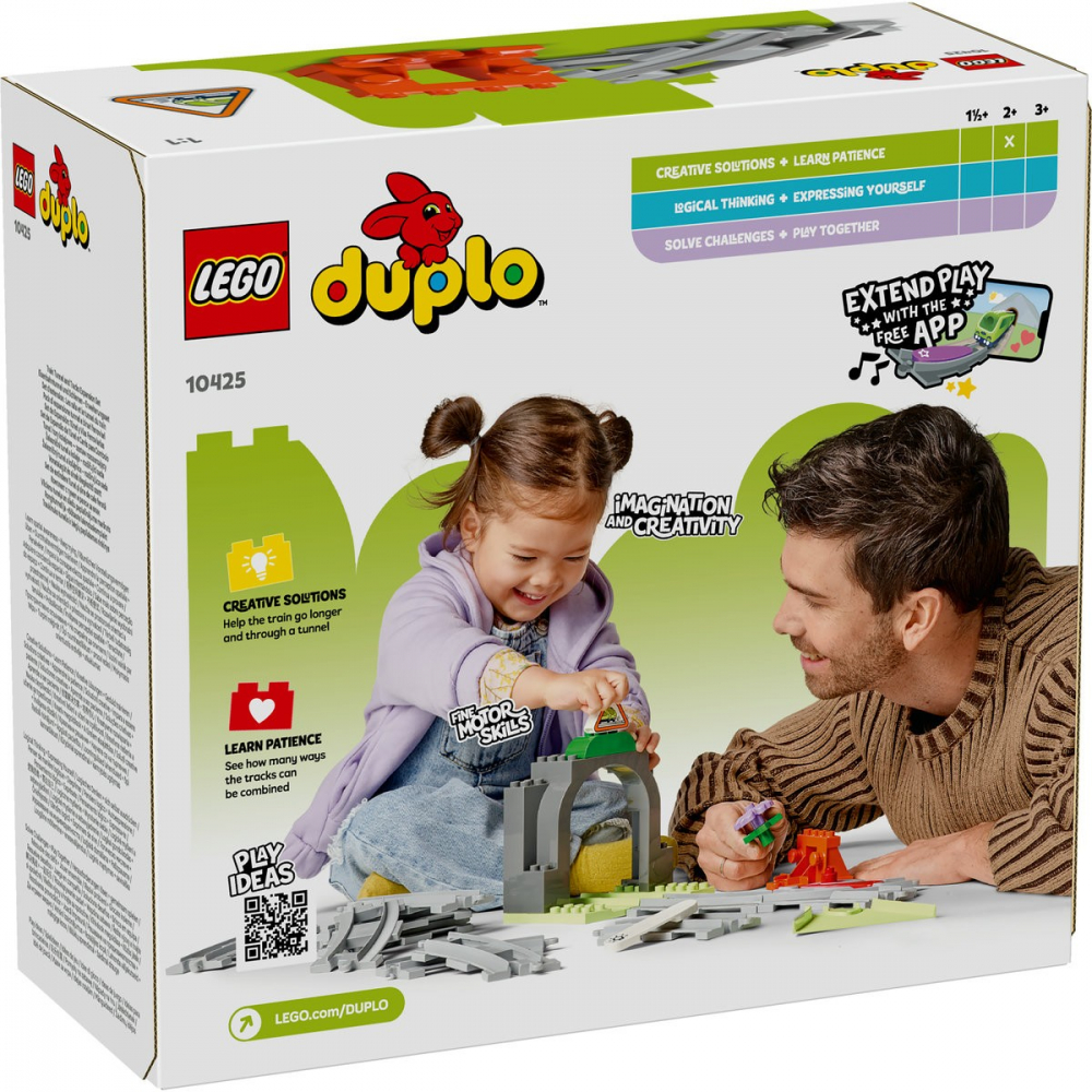 Lego duplo set de extindere tunel cu sine de cale ferata 10425, varsta de la 2 ani la 4 ani [6]