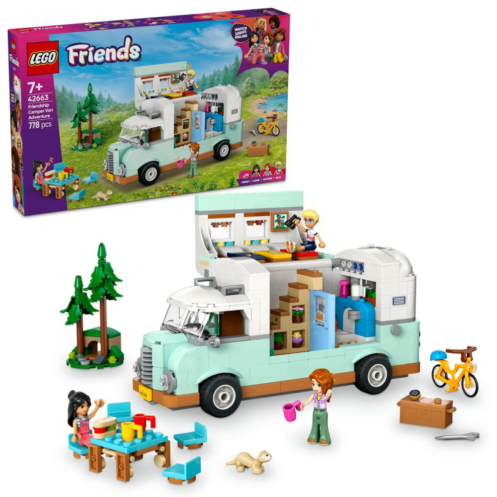 Lego friends aventura ├än rulota cu prietenii 42663, varsta de la 7 ani la 9 ani [4]