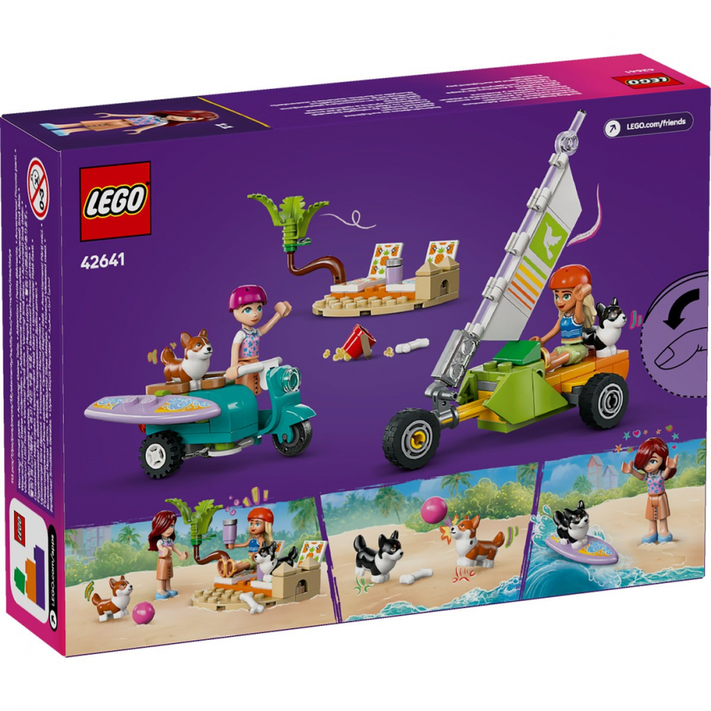 Lego friends aventuri cu catei la surfing si pe scuter 42641, varsta de la 6 ani la 8 ani [8]