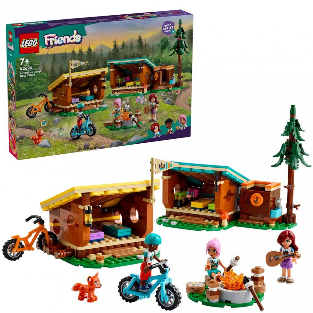 Lego friends cabane confortabile in tabara de aventuri 42624, varsta de la 7 ani la 10 ani [6]