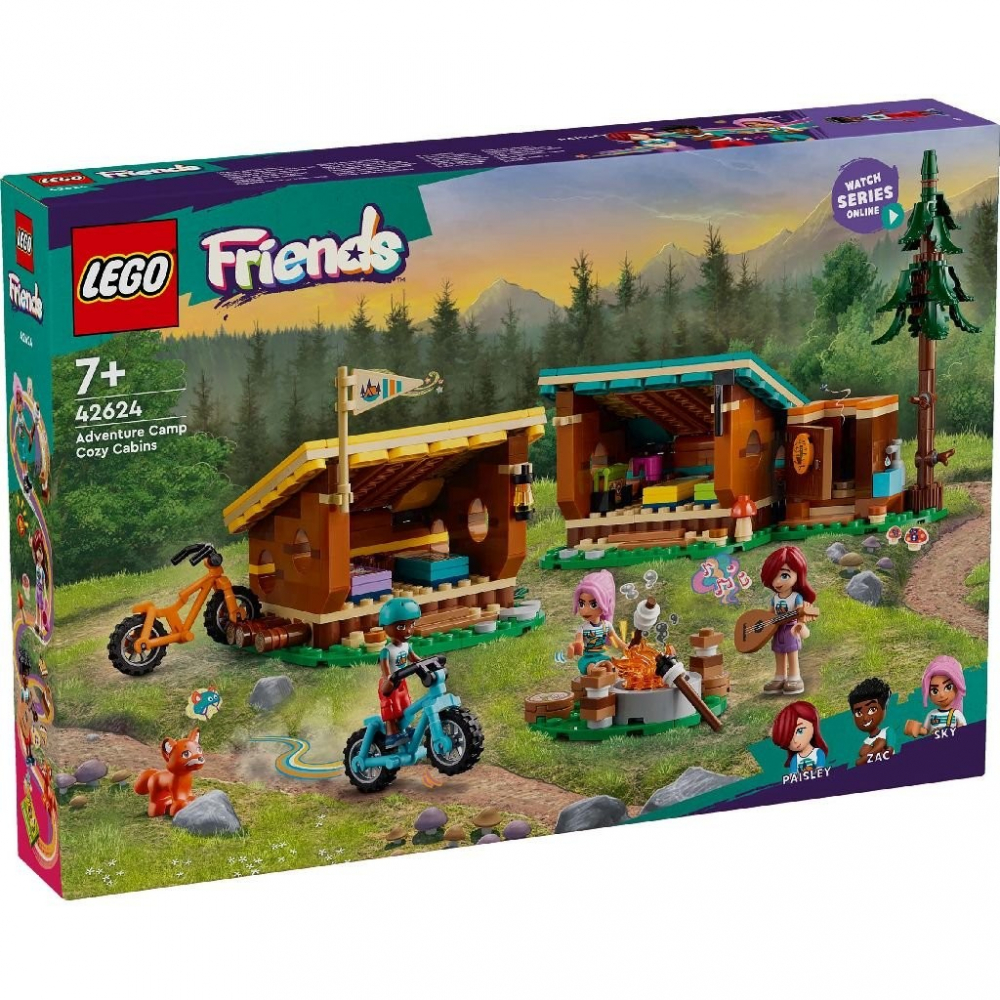 Lego friends cabane confortabile in tabara de aventuri 42624, varsta de la 7 ani la 10 ani [1]
