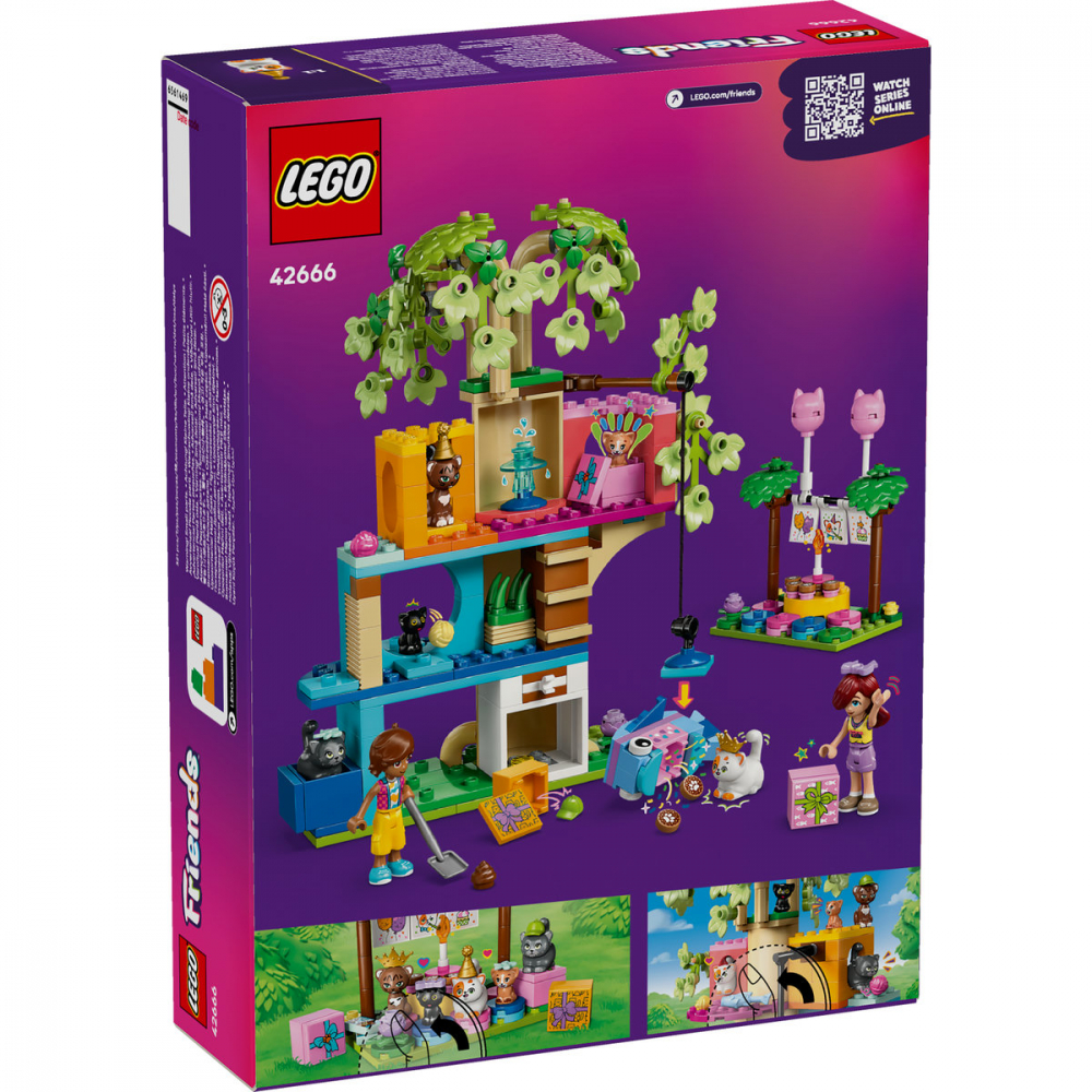  LEGO Friends Petrecere de ziua de naştere a pisicii şi căsuţă în copac pentru copii cu varsta de 6 + ani [4]