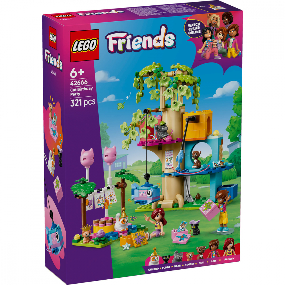  LEGO Friends Petrecere de ziua de naştere a pisicii şi căsuţă în copac pentru copii cu varsta de 6 + ani [3]