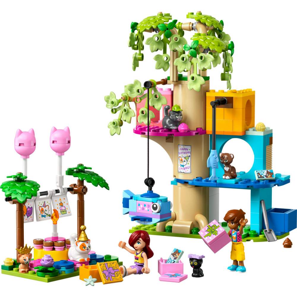  LEGO Friends Petrecere de ziua de naştere a pisicii şi căsuţă în copac pentru copii cu varsta de 6 + ani [10]