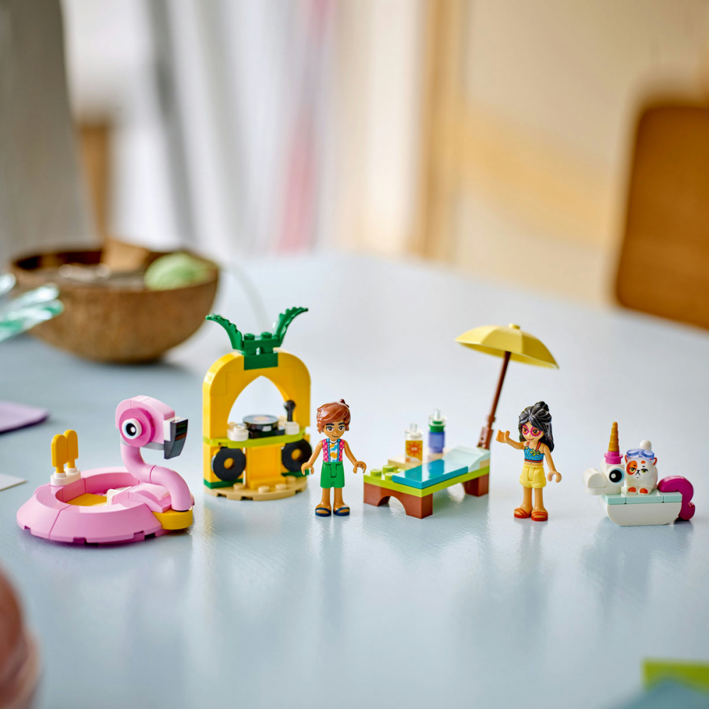  LEGO Friends Petrecere la piscina cu unicornul si flamingo pentru copii cu varsta de 5 + ani [8]