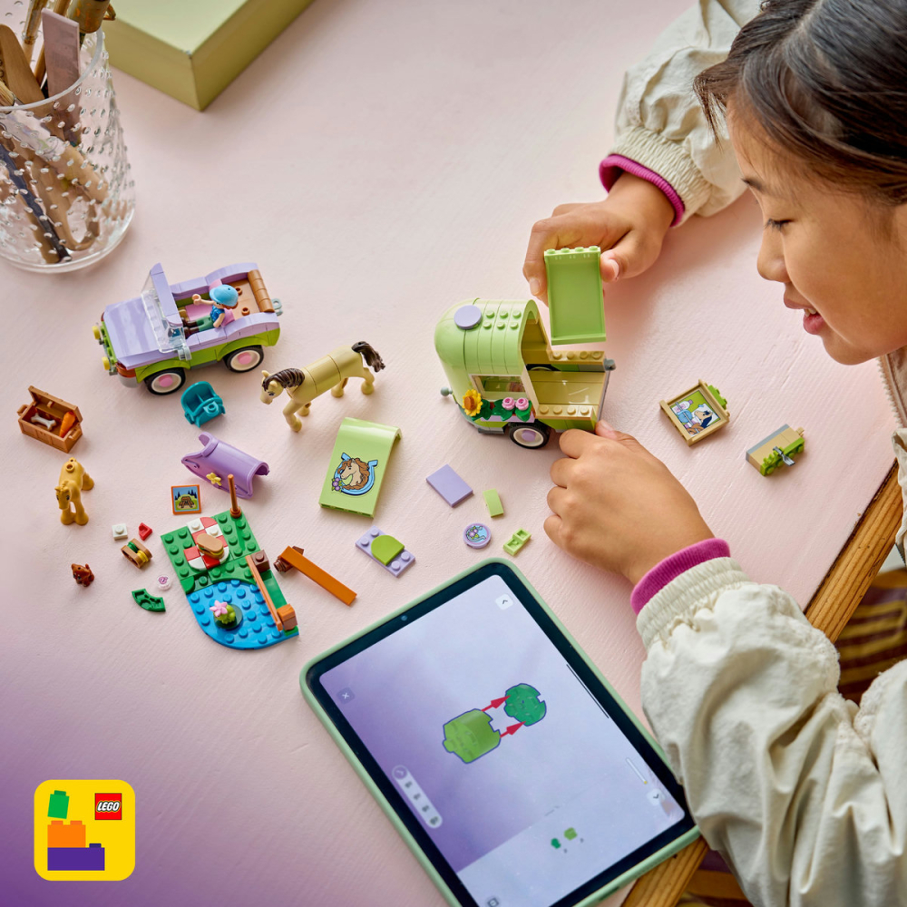  LEGO Friends  Remorcă pentru cal și mânz copii cu varsta 7 + ani [6]