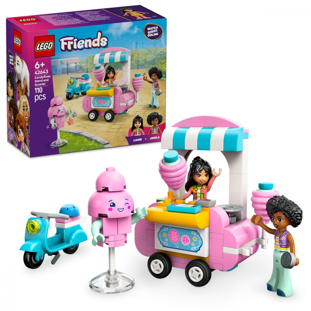 Lego friends taraba cu vata de zahar si scuter 42643, varsta de la 6 ani la 8 ani [9]