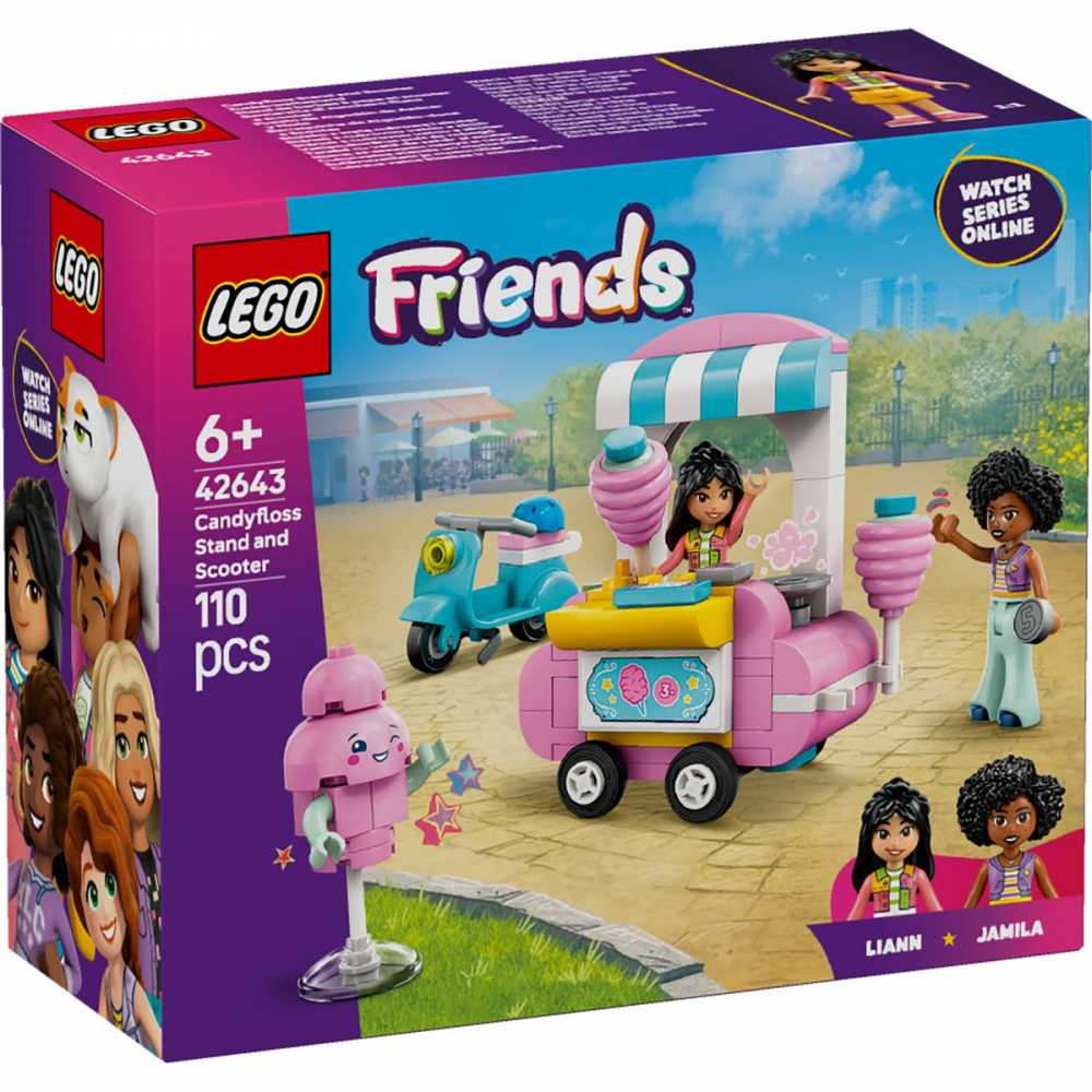 Lego friends taraba cu vata de zahar si scuter 42643, varsta de la 6 ani la 8 ani [1]