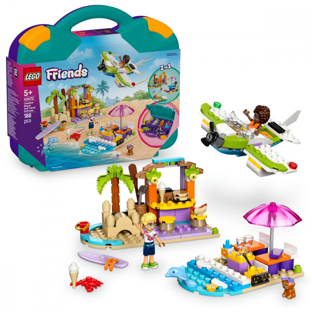 Lego friends valiza pentru plaja si calatorie 42672, varsta de la 5 ani la 7 ani [5]