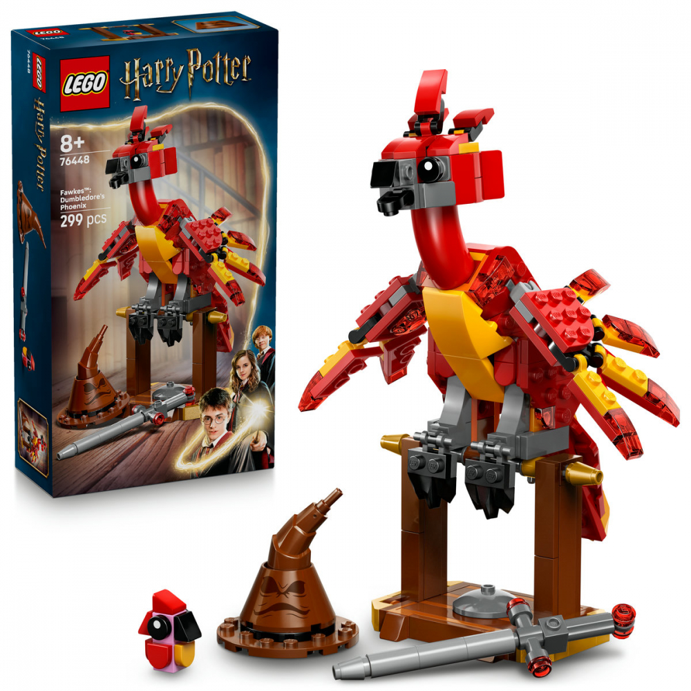  LEGO Harry Potter Fawkes: Phoenixul lui Dumbledore pentru copii cu varsta de 8 + ani [1]
