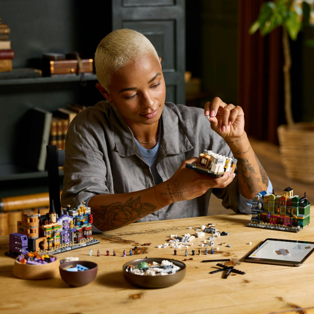Lego harry potter tm magazine vrajitoresti pe diagon alley 76444, varsta de la 14 ani la +15 ani [3]