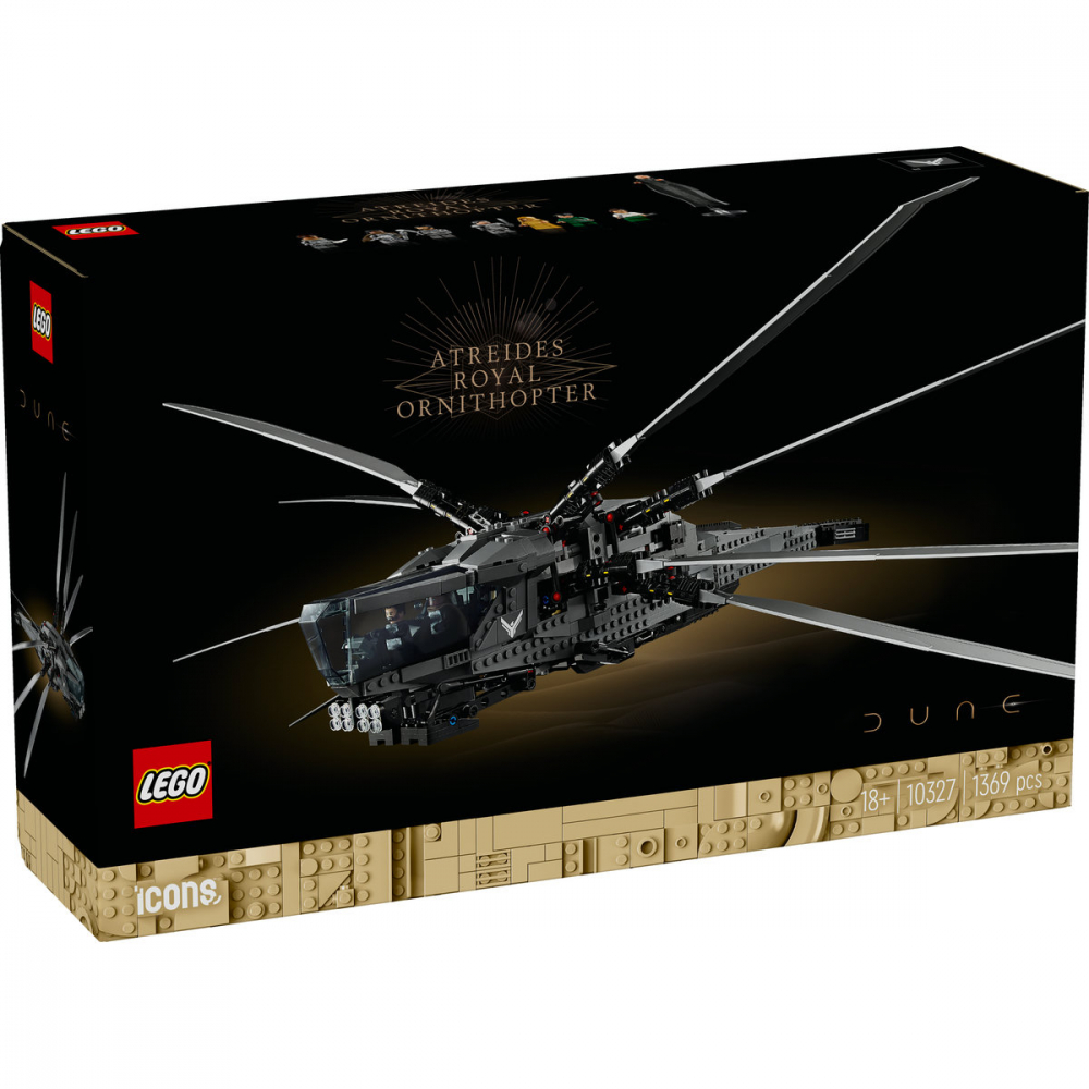 LEGO Icons: Dune - Atreides Royal Ornithopter 10327, 18 ani+, 1369 piese, varsta de la 14 ani la +15 ani [10]