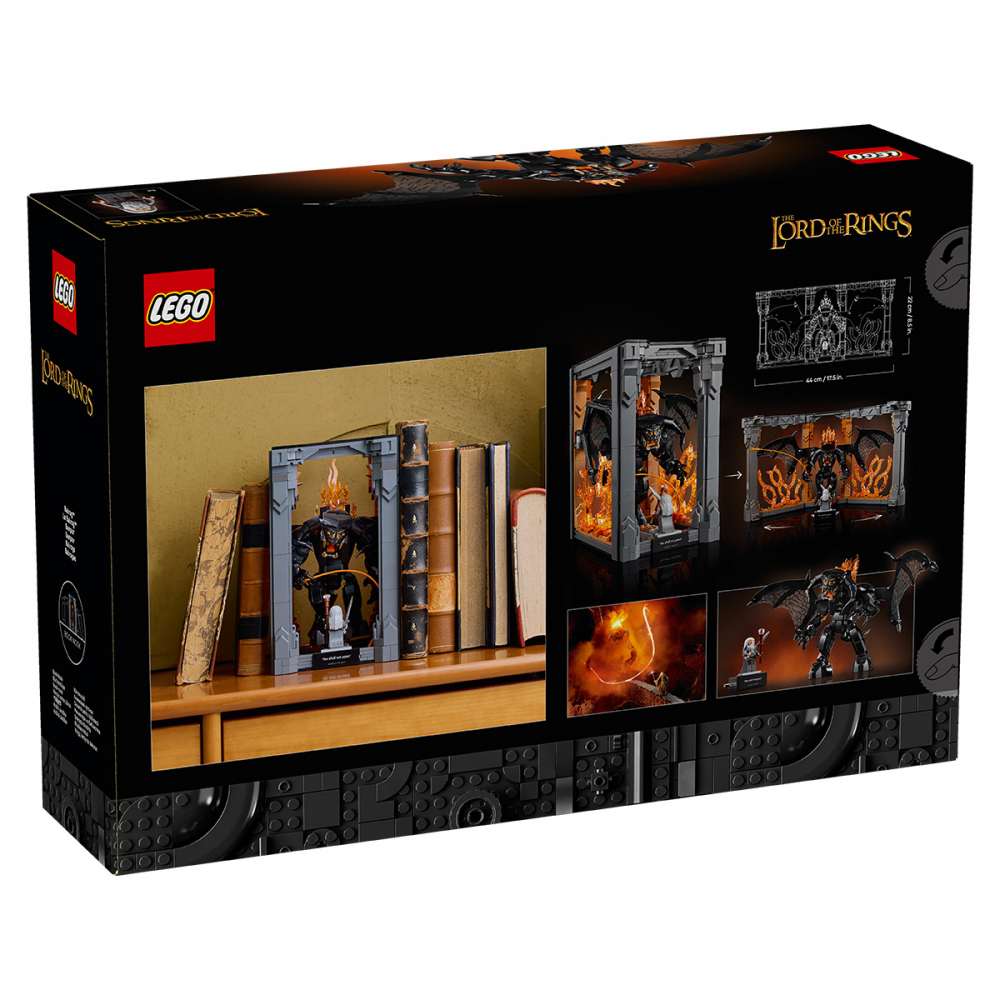  LEGO Icons (Creator Expert) Stăpânul inelelor: Dioramă pentru bibliotecă cu un Balrog pentru copii cu varsta de 18 + ani [3]