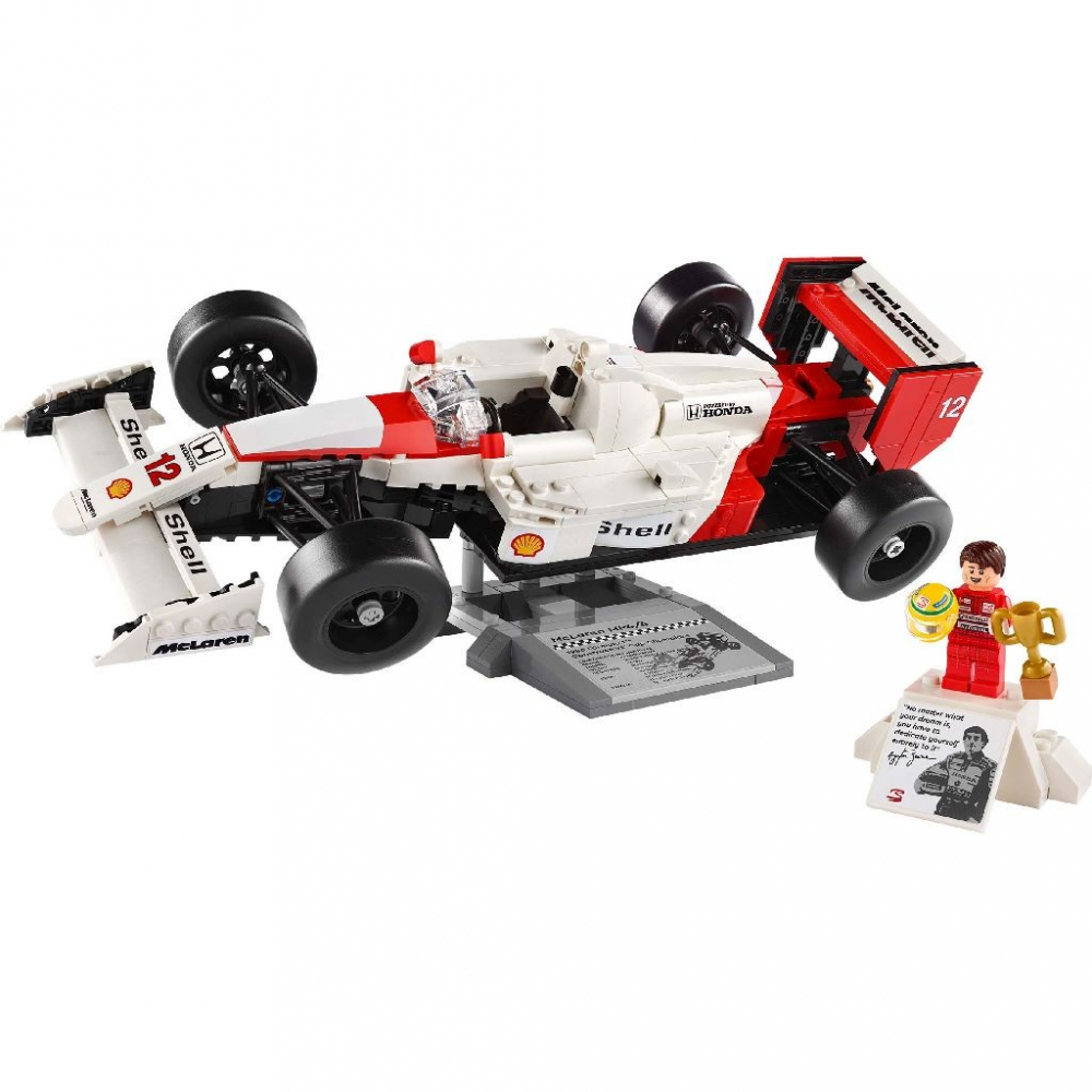 Lego icons mclaren mp4/4 si ayrton senna 10330, varsta de la 14 ani la +15 ani [2]